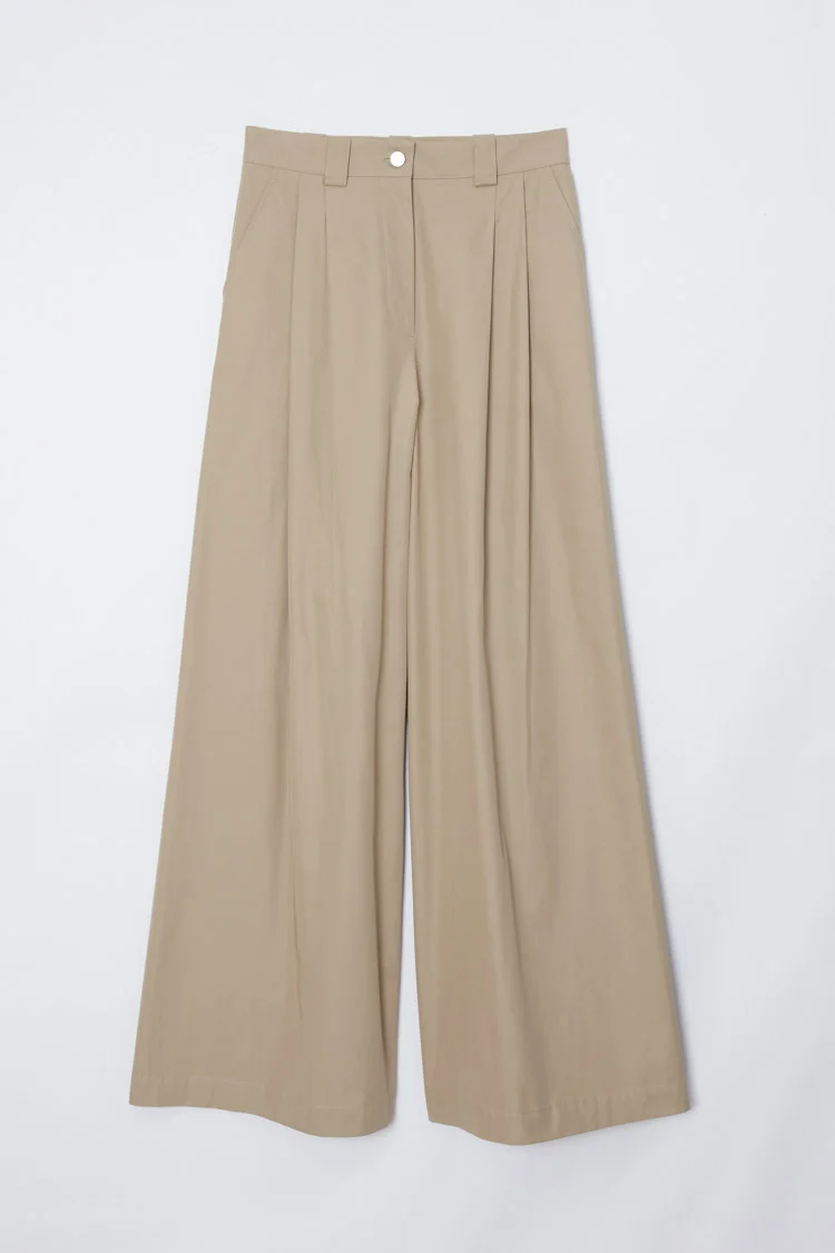 Wide Leg Pleated Pants - Image 6