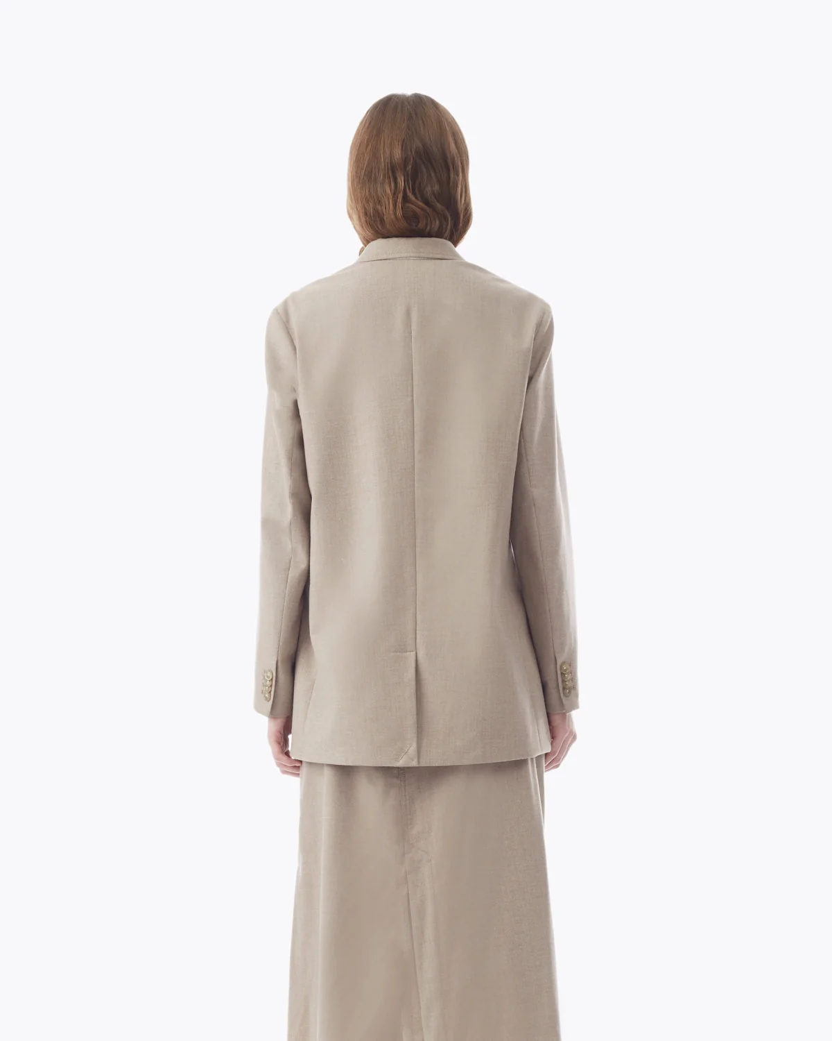 Wool Flannel Tailored Blazer - Image 3
