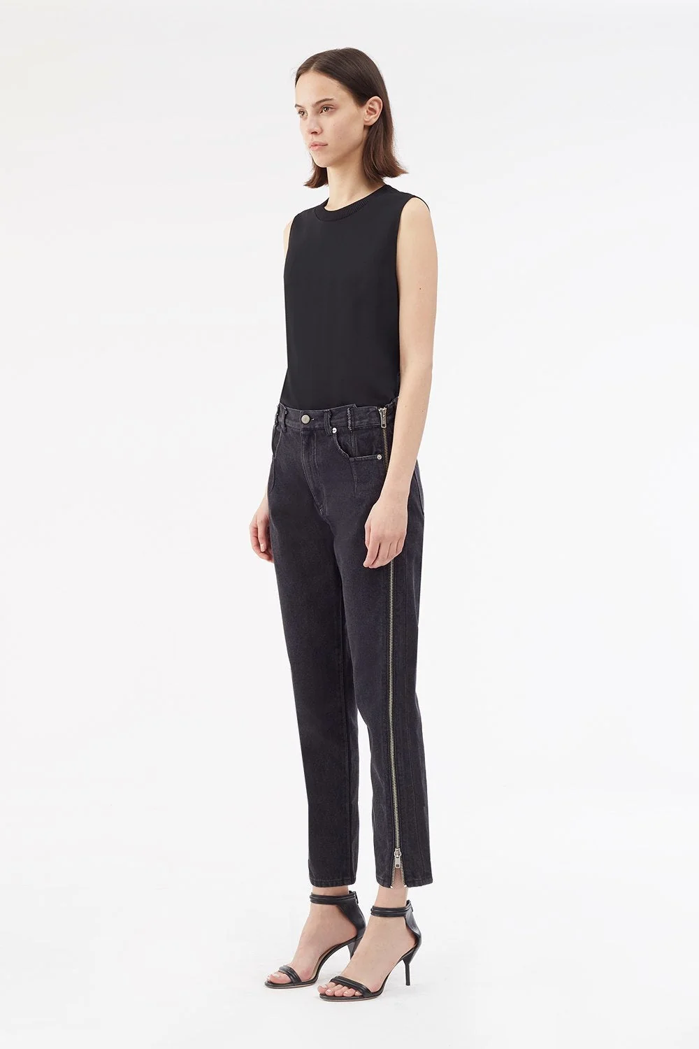Zippered Denim Pant - Image 6